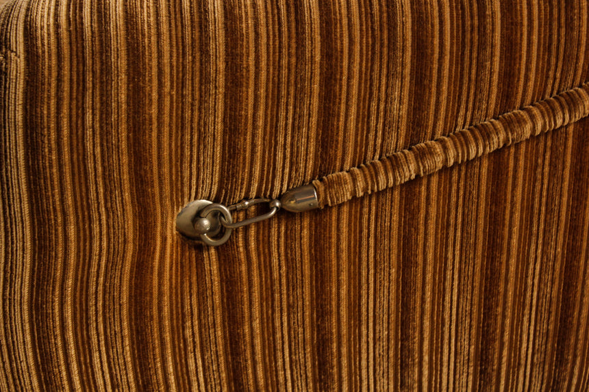 Italian Lowline Armchair in Original Upholstery, c.1970s