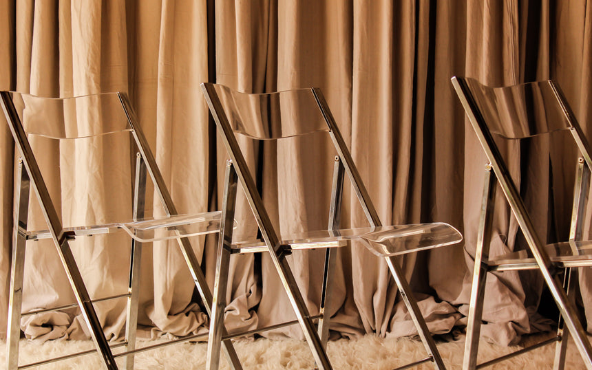 vintage acrylic folding chairs 1980 dining chairs
