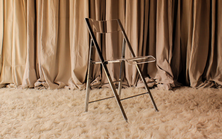 vintage acrylic folding chairs 1980 dining chairs