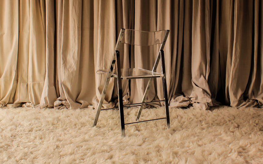 vintage acrylic folding chairs 1980 dining chairs