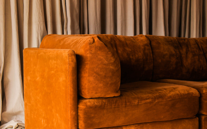 vintage sofa couch seating velvet modular simmons playpen rug flokati travertine furniture objects lighting instagram melbourne australia sydney