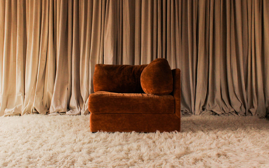 vintage sofa couch seating velvet modular simmons playpen rug flokati travertine furniture objects lighting instagram melbourne australia sydney