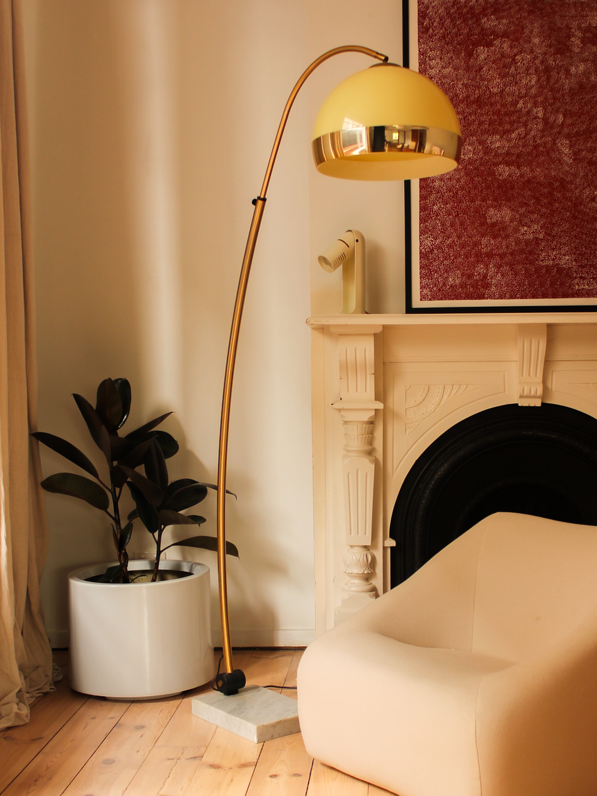 marble arc lamp italian brass piazza 1980s vintage australia melbourne sydney retro