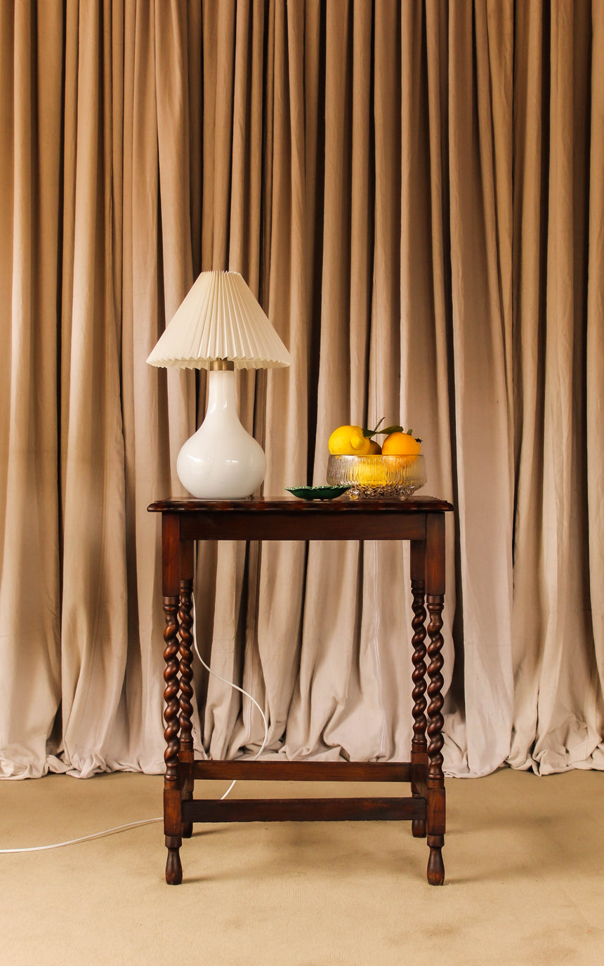 antique hand turned barley twist oak occassional table 1910 vintage retro piazza melbourne sydney australia