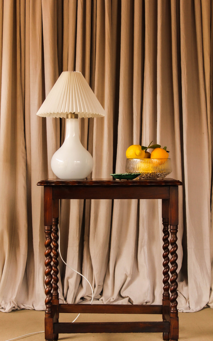 antique hand turned barley twist oak occassional table 1910 vintage retro piazza melbourne sydney australia