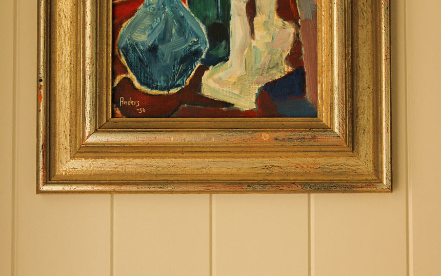 swedish oil painting vintage piazza melboure sydney sweden vessels sculpture anders 1950s