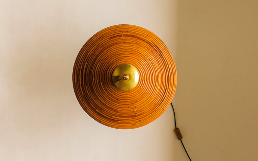 vintage italian bamboo brass table lamp piazza italy melbourne australia