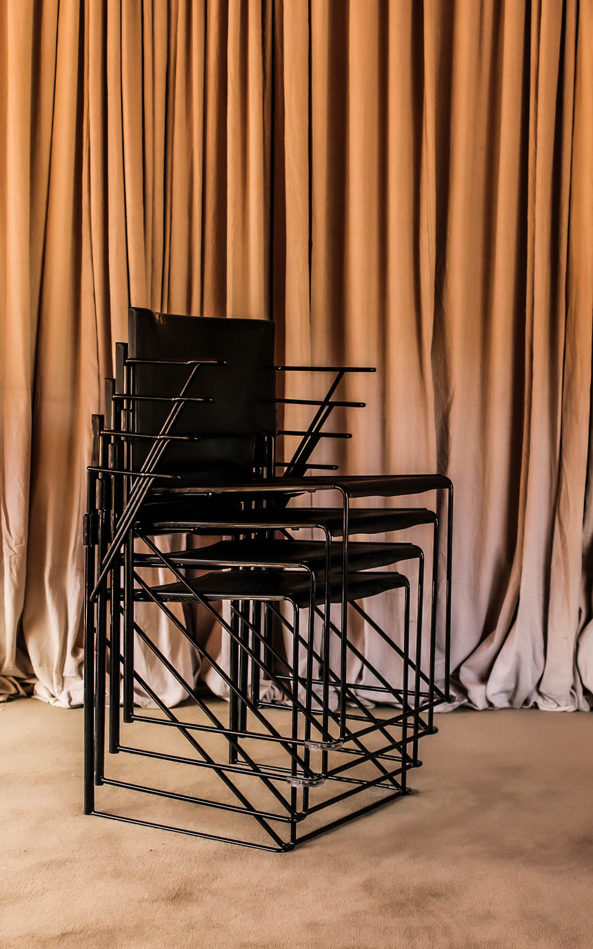 Stacking Chairs by Vlad Muller c.1970s - set of four