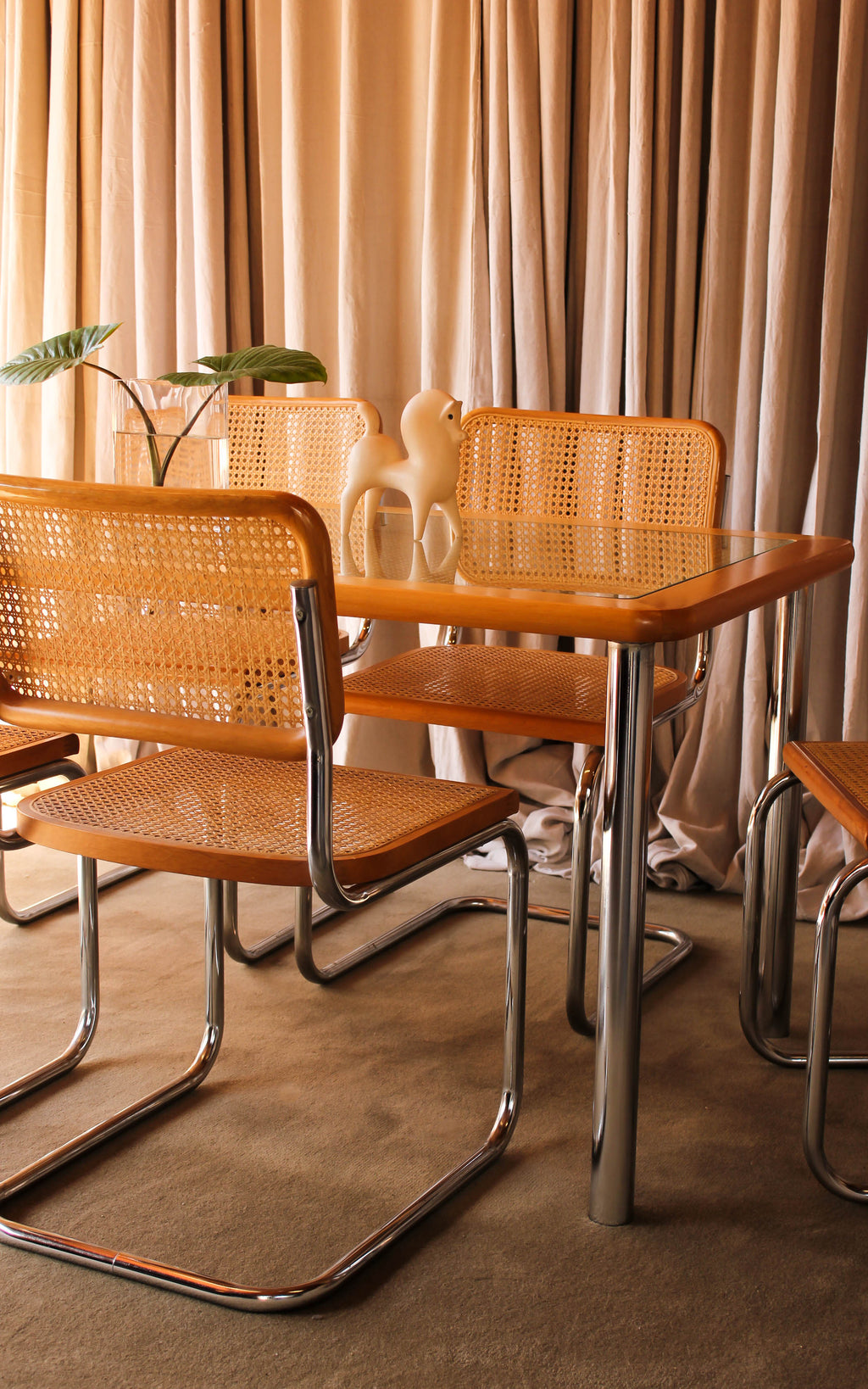 Vintage Marcel Breuer Cesca Style Chair Made in Italy