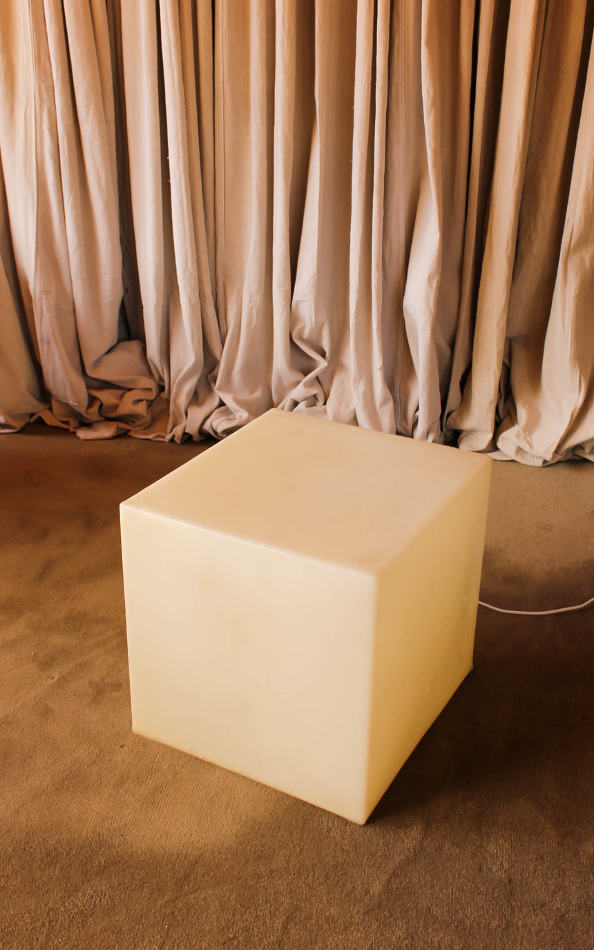 Acrylic Cube Illuminating Lightbox c.1970