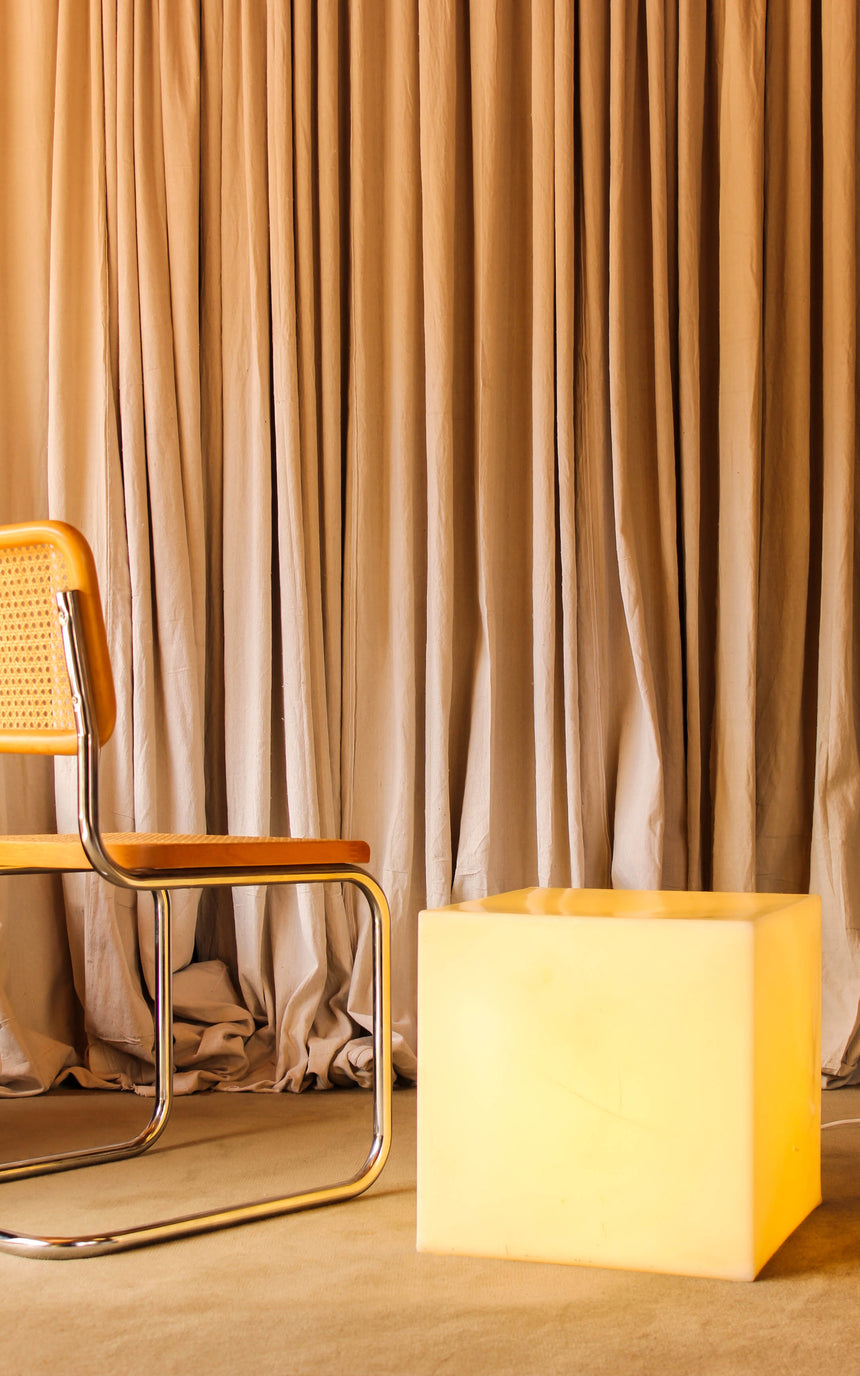 Acrylic Cube Illuminating Lightbox c.1970