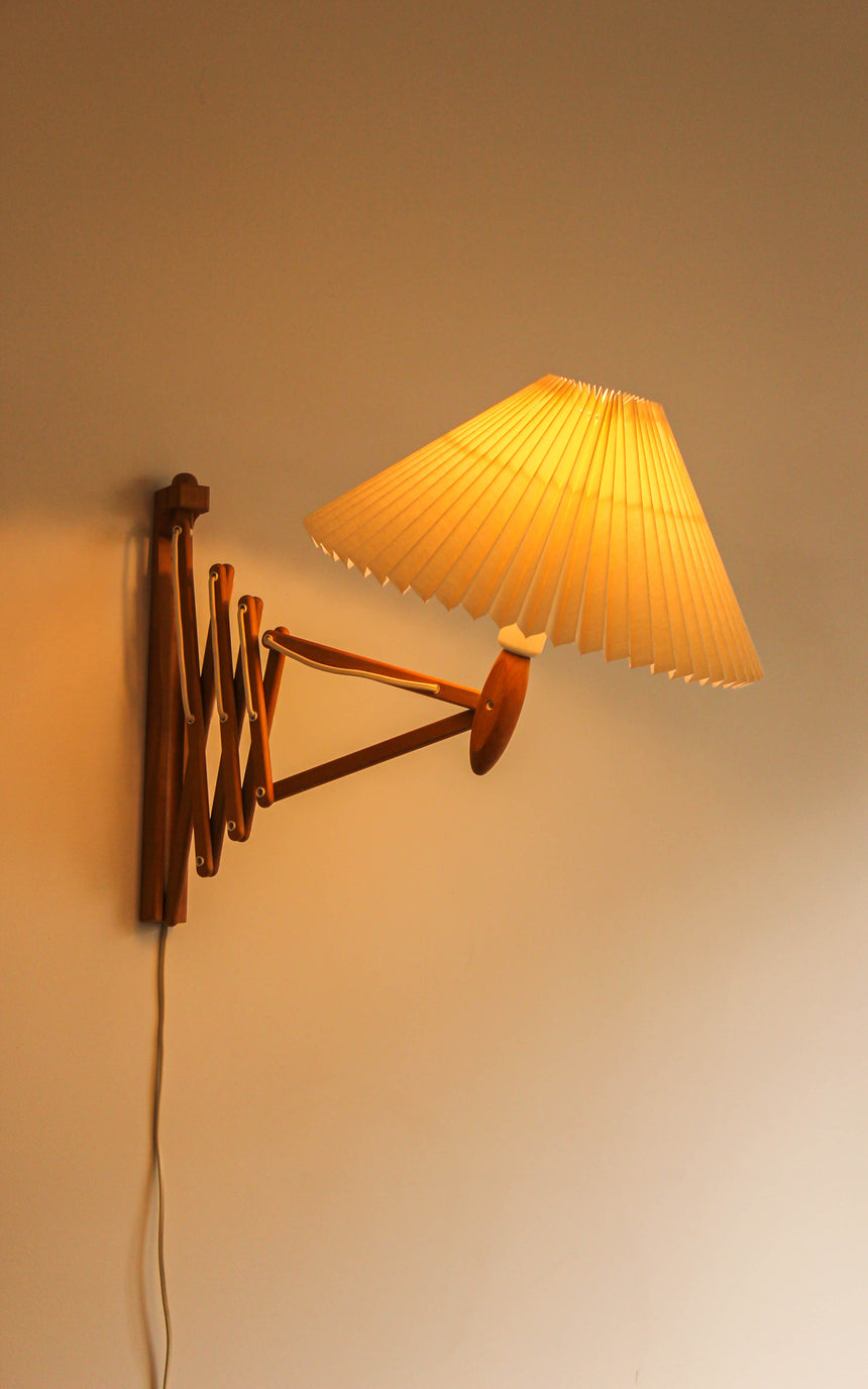 le klint erik hansen danish design 1952 vintage retro australia piazza melbourne sydney mid century scissor accordion wall lamp