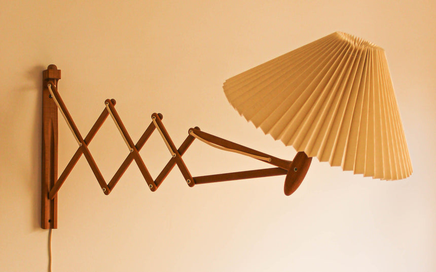 le klint erik hansen danish design 1952 vintage retro australia piazza melbourne sydney mid century scissor accordion wall lamp