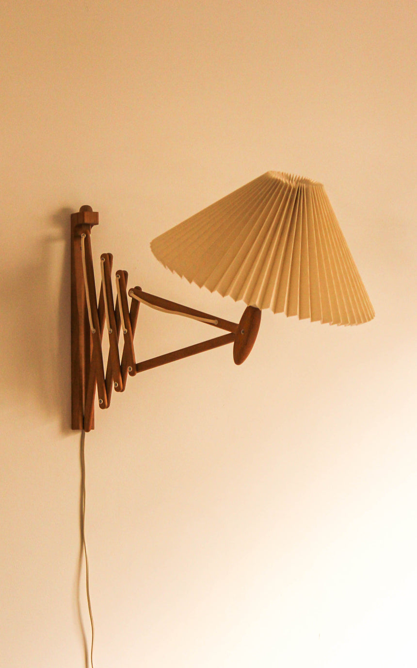 le klint erik hansen danish design 1952 vintage retro australia piazza melbourne sydney mid century scissor accordion wall lamp
