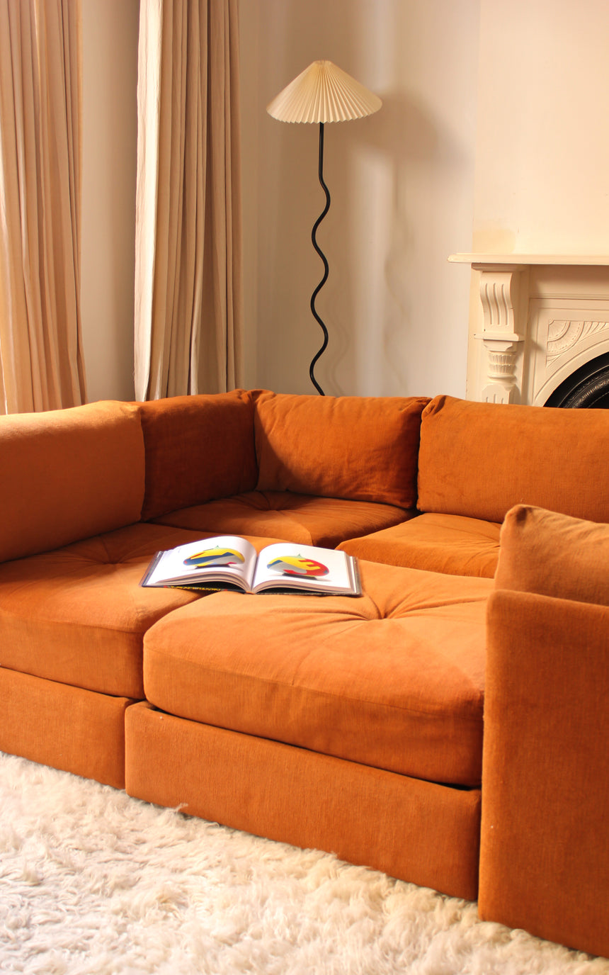 vintage sofa couch seating velvet modular simmons playpen rug flokati travertine furniture objects lighting instagram melbourne australia sydney
