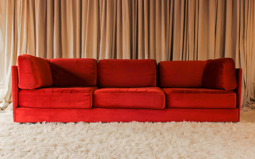 vintage sofa couch seating velvet modular simmons playpen rug flokati travertine furniture objects lighting instagram melbourne australia sydney