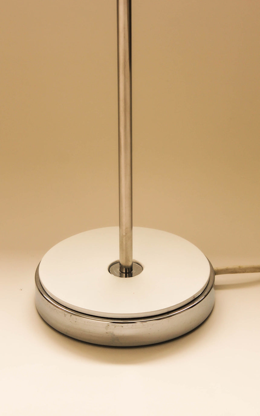 white mushroom table lamp chrome guzzini melbourne vintage retro italian italy sydney australia piazza