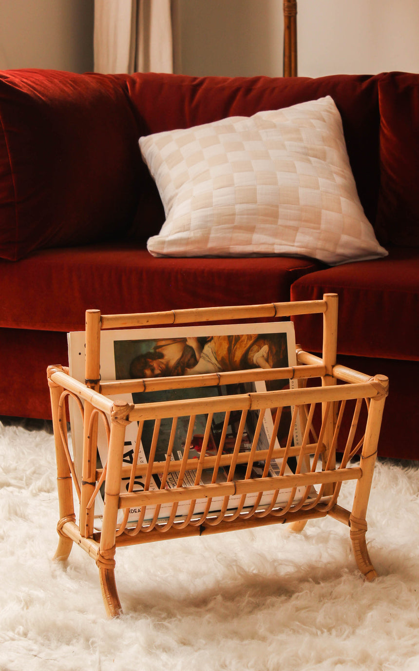 Bamboo Magazine Rack c.1970s