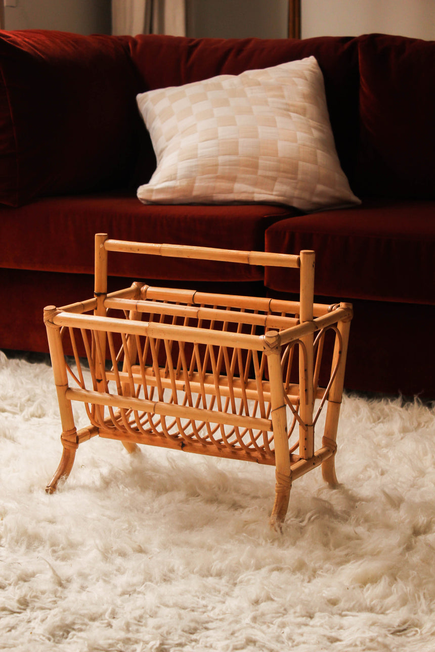 Bamboo Magazine Rack c.1970s