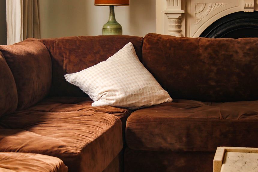 vintage sofa couch seating velvet modular simmons playpen rug flokati travertine furniture objects lighting instagram melbourne australia sydney
