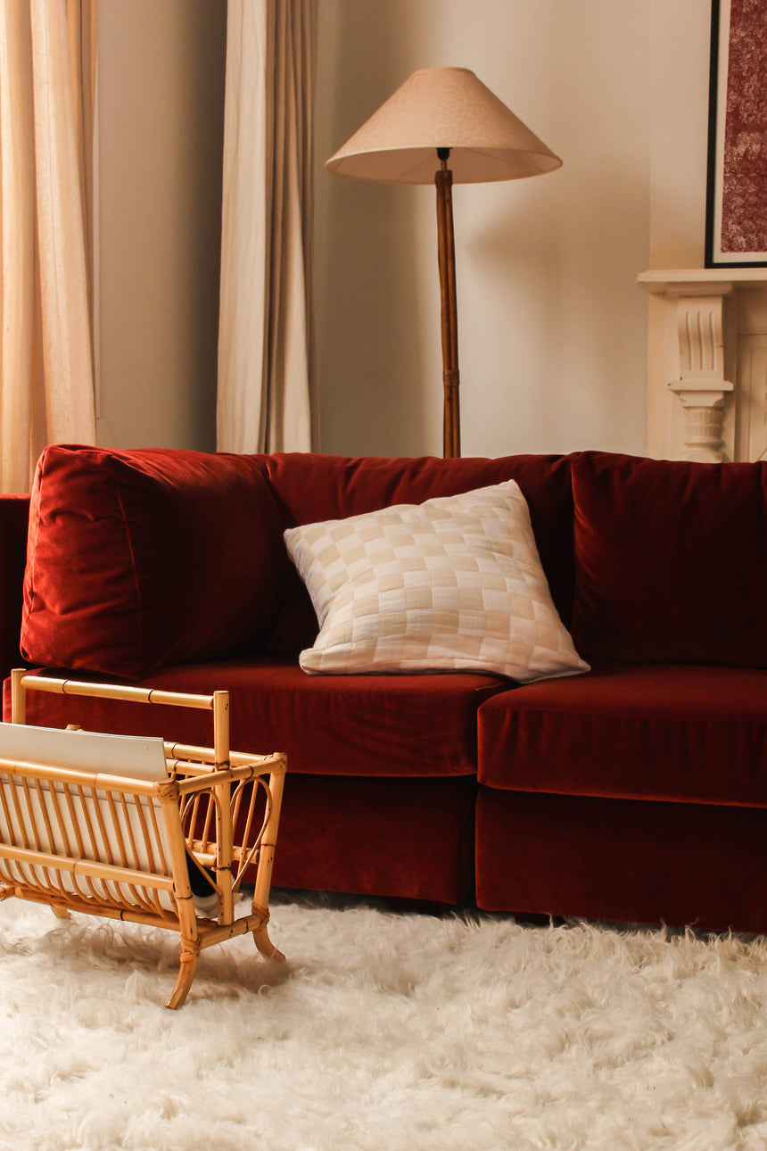 vintage sofa couch seating velvet modular simmons playpen rug flokati travertine furniture objects lighting instagram melbourne australia sydney