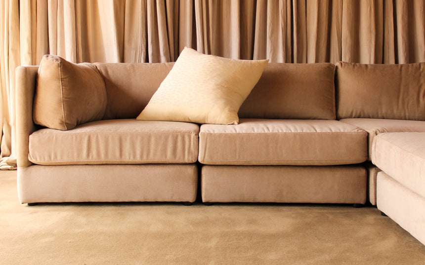 vintage sofa couch seating velvet modular simmons playpen rug flokati travertine furniture objects lighting instagram melbourne australia sydney