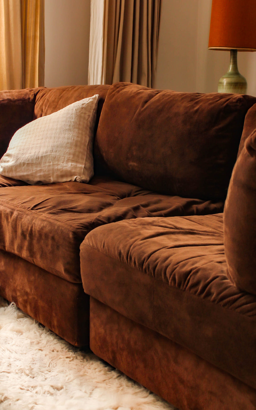 vintage sofa couch seating velvet modular simmons playpen rug flokati travertine furniture objects lighting instagram melbourne australia sydney