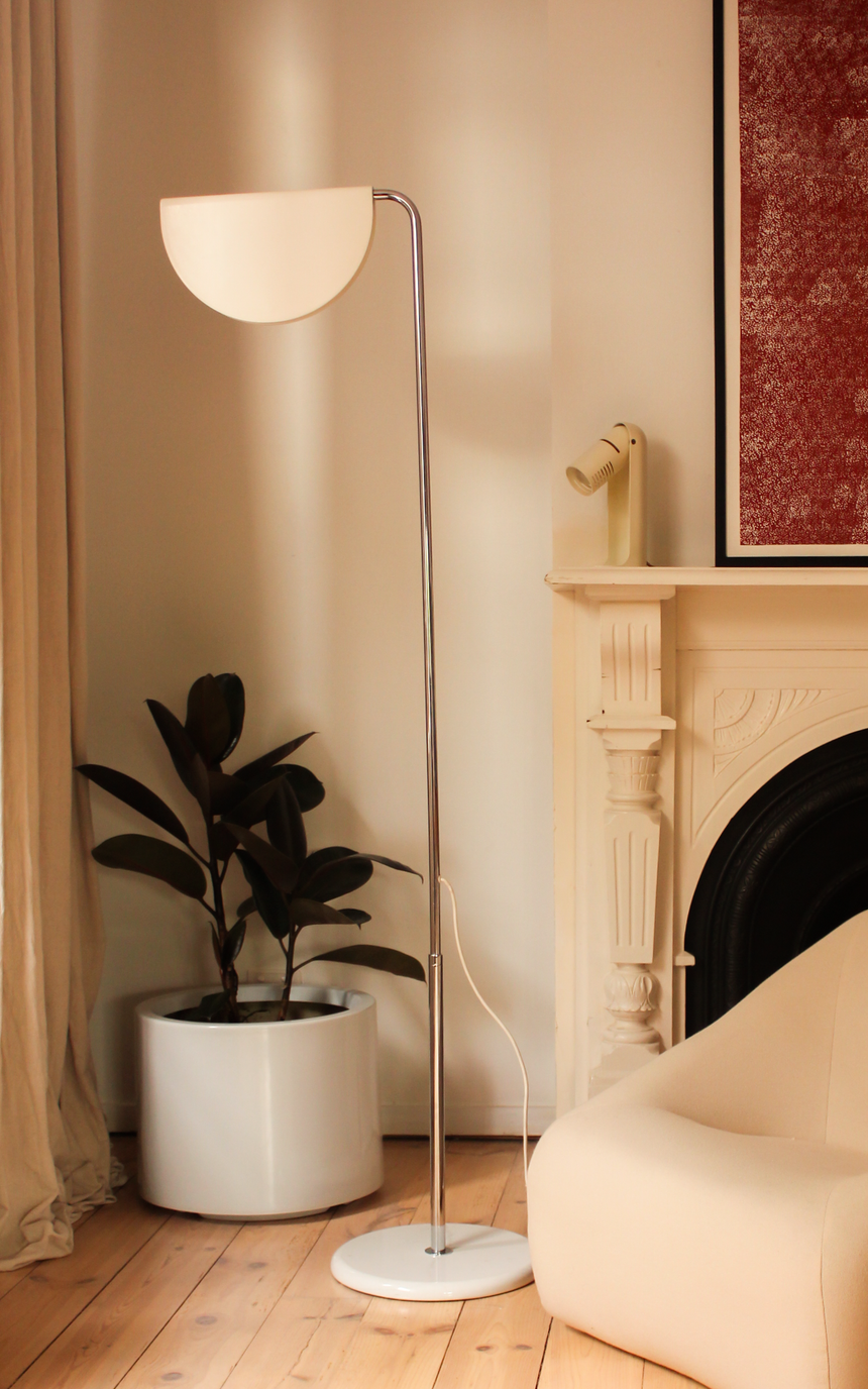 mezzaluna floor lamp italian vintage 1970 1970s lighting melbourne australia piazza instagram Bruno Gecchelin Skipper