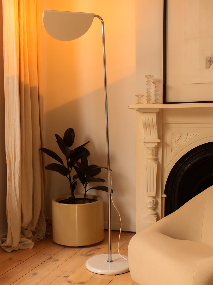 mezzaluna floor lamp italian vintage 1970 1970s lighting melbourne australia piazza instagram Bruno Gecchelin Skipper