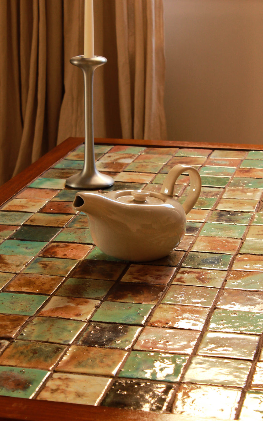 vintage danish teak coffee table tiled top melbourne denmark australia retro sydney