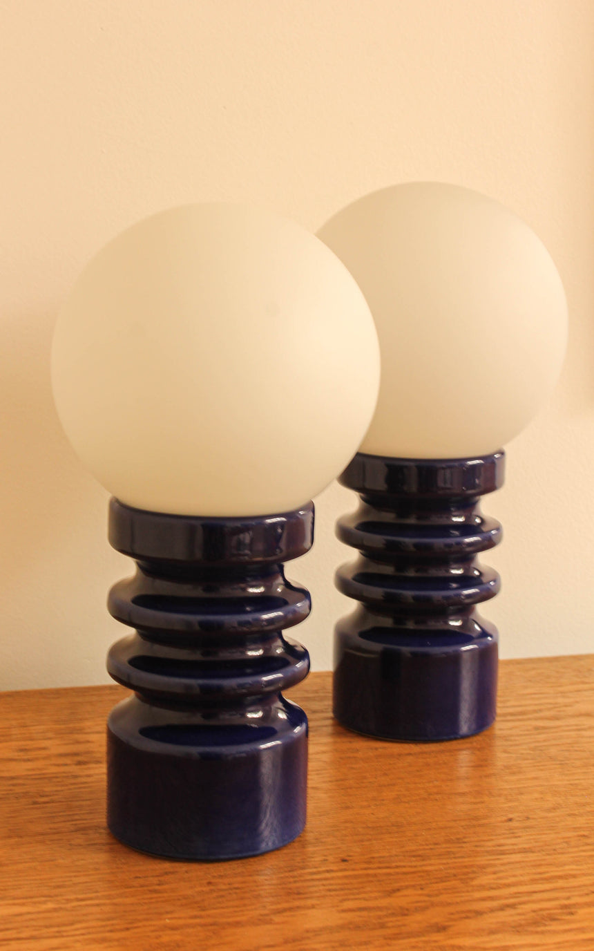 Dümler & Breiden Ceramic Table Lamps west german pottery germany australia melboure piazza retro vintage midcentury sydney