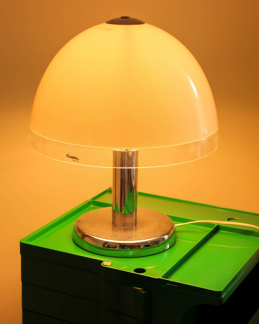 harvey guzzini iguzzini table lamp mushroom piazza vintage retro italian italy sydney australia melbourne
