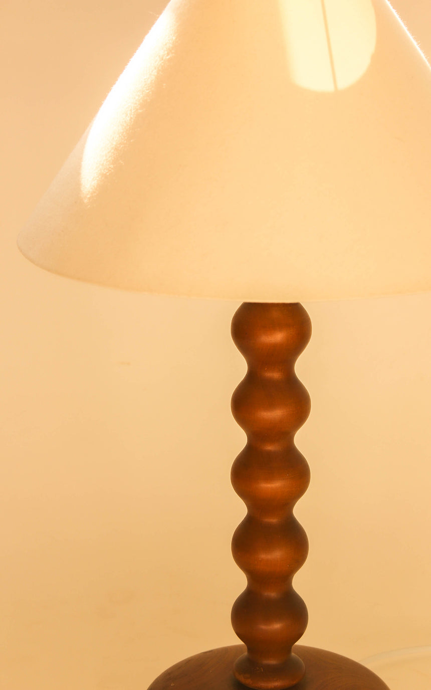 turned wood table lamp vintage piazza melbourne sydney australia retro decor interior