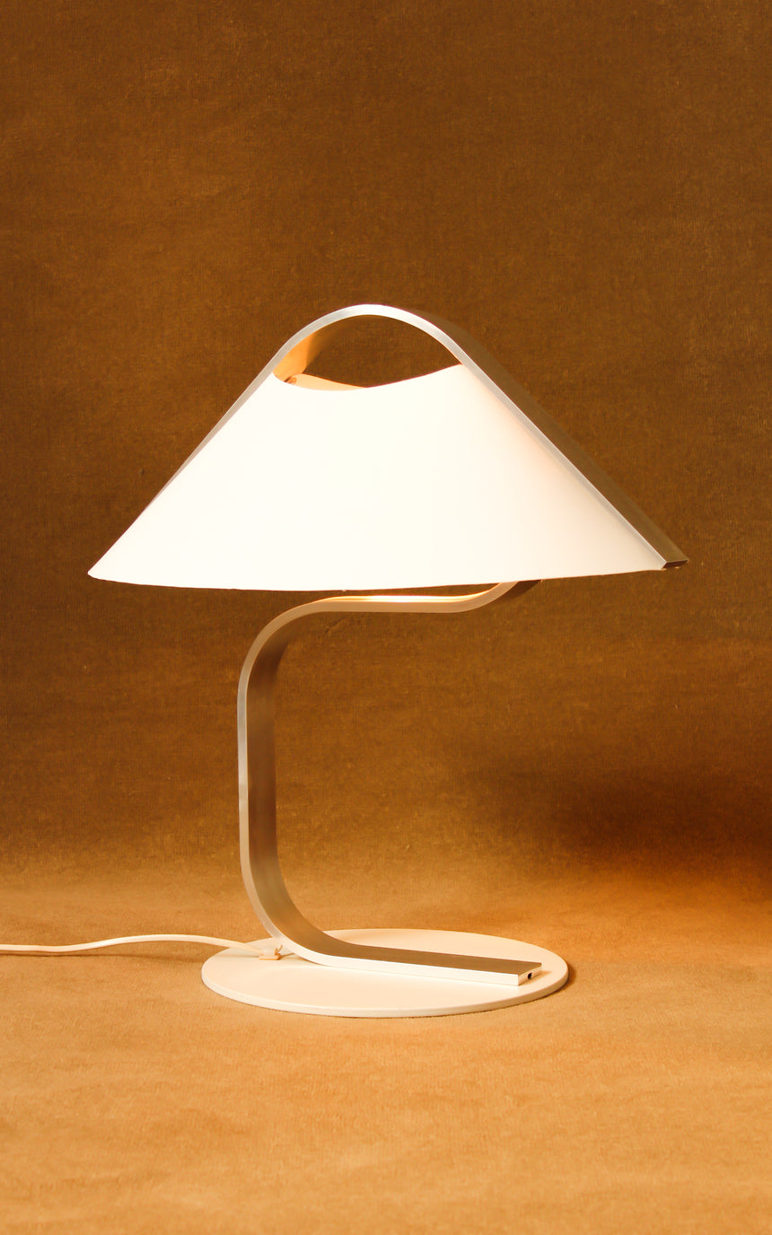 vintage acrylic steel table lamp 1970 1970s piazza intagram melbourne australia